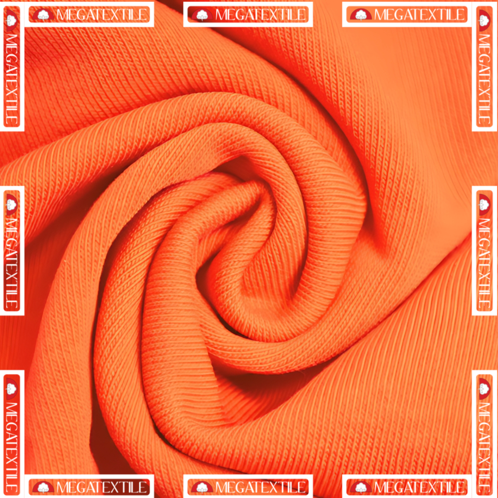 Футер 3 - нитка | Оранжевый | 1023 | Пенье 30/100/10 | 70%хб/30%пол | 185см | 350гр (+/-5)